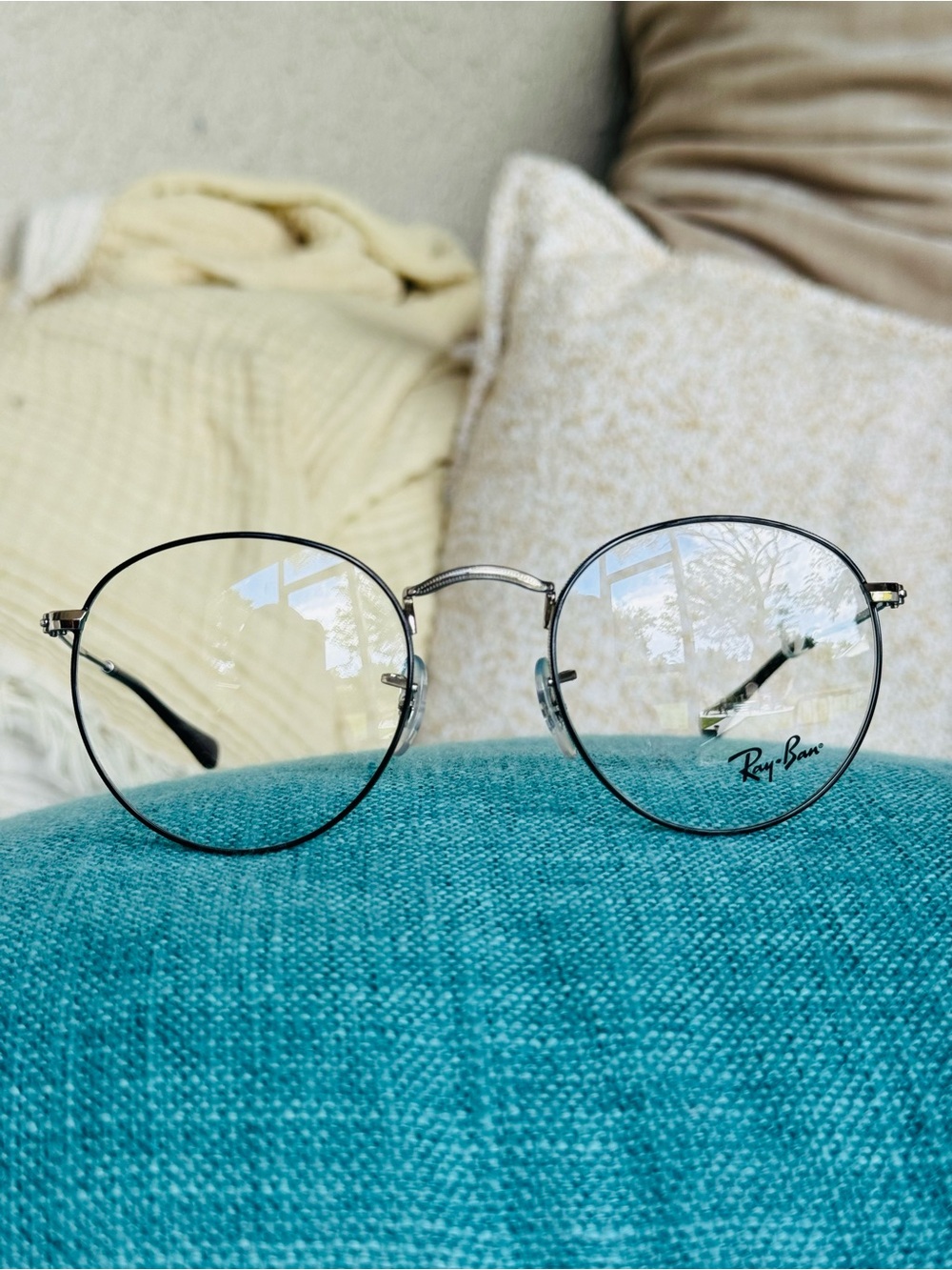 Ray-Ban Round Metal Silver Eyeglasses - Silver
